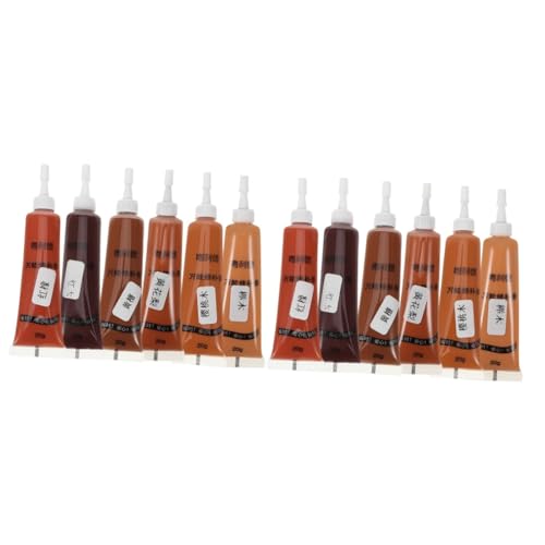 Vaguelly 2 Sätze Möbelreparaturpaste Einfügen Patch Spachtelmasse Für Schränke Tragbarer Holzfüller Lückenfüller Aus Holz Kratzschutz Für Dunkles Holz Kratzerreparaturpaste 6 Stücke * 2 von Vaguelly