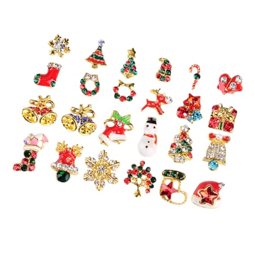 Vaguelly 2 Sätze Teiliges Weihnachts Nagelschmuck Einzigartige Schneeflocken Und Glöckchen Motive Leichte Sichere Legierung Vielseitig Für Natürliche Und Künstliche Nägel Für 24 Stück * 2 Vaguelly 2 Sätze Teiliges Weihnachts Nagelschmuck Einzigartige Schneeflocken Und Glöckchen Motive Leichte Sichere Legierung Vielseitig Für Natürliche Und Künstliche Nägel Für 24 Stück * 2 von Vaguelly