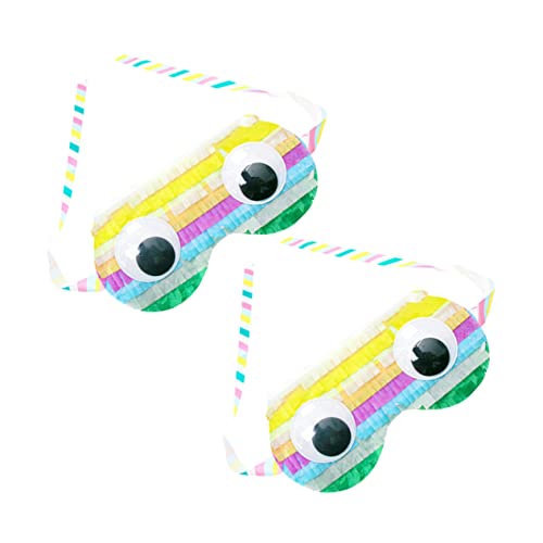 Vaguelly 2 Stück Bunte Piñata Augenmasken Kindergeburtstag Partyspielzeug Kreative und Leichte Masken für Jungen und Mädchen für Feierlichkeiten und Mitgebsel Vaguelly 2 Stück Bunte Piñata Augenmasken Kindergeburtstag Partyspielzeug Kreative und Leichte Masken für Jungen und Mädchen für Feierlichkeiten und Mitgebsel von Vaguelly