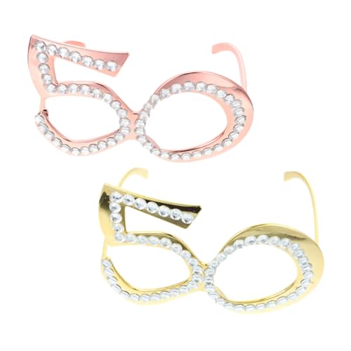 Vaguelly 2 Stück Geburtstagsbrille Party-Requisite Requisiten gefälscht für jahrestag party sachen schnapsgläser Brille Foto-Requisite Jubiläumsparty-Gläser zum Geburtstag Plastik Vaguelly 2 Stück Geburtstagsbrille Party-Requisite Requisiten gefälscht für jahrestag party sachen schnapsgläser Brille Foto-Requisite Jubiläumsparty-Gläser zum Geburtstag Plastik von Vaguelly