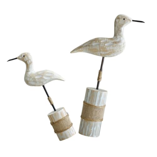 Vaguelly 2 Stück Handgefertigte Ornamente im -Stil Handgefertigte Vogelstatue Tischdekoration für den Strand Holzstatue Strandaufsätze für Tische Strandhaus Muscheln Kiefernholz Vaguelly 2 Stück Handgefertigte Ornamente im -Stil Handgefertigte Vogelstatue Tischdekoration für den Strand Holzstatue Strandaufsätze für Tische Strandhaus Muscheln Kiefernholz von Vaguelly