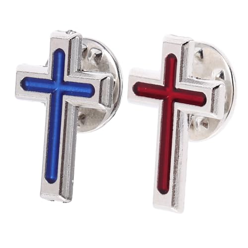 Vaguelly 2 Stück Knopfabzeichen Auf Der Brust Kreuzdekor Wandkreuz Aus Metall Wanddekoration Mit Christlichem Kreuz Brosche Für Herrenanzug Silberne Wanddekoration Querstifte Zinklegierung Vaguelly 2 Stück Knopfabzeichen Auf Der Brust Kreuzdekor Wandkreuz Aus Metall Wanddekoration Mit Christlichem Kreuz Brosche Für Herrenanzug Silberne Wanddekoration Querstifte Zinklegierung von Vaguelly