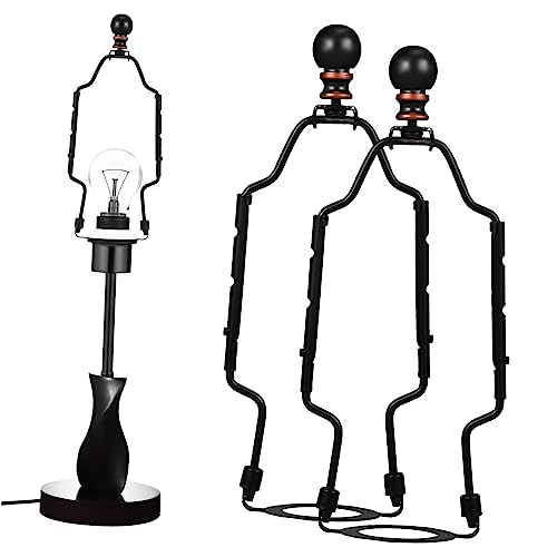 Vaguelly 2 Stück Lampenschirmhalter Heavy Duty Lampenhalterung DIY Lampen Kit für Tisch und Stehlampen Ersatzteile von Vaguelly