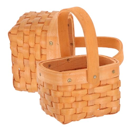 Vaguelly 2 Stück Mini Geflochtene Blumenkörbe Handgewebte Aufbewahrungskörbe für Geburtstagsfeiern Candy und Hochzeitsdekoration Leichte und Platzsparende Miniaturkörbe für und Deko Vaguelly 2 Stück Mini Geflochtene Blumenkörbe Handgewebte Aufbewahrungskörbe für Geburtstagsfeiern Candy und Hochzeitsdekoration Leichte und Platzsparende Miniaturkörbe für und Deko von Vaguelly