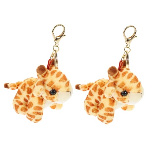 Vaguelly 2 Stück Plüsch Giraffen Schlüsselanhänger Weicher Anhänger Stabile Tasche Deko Niedlich für Partygeschenk Vaguelly 2 Stück Plüsch Giraffen Schlüsselanhänger Weicher Anhänger Stabile Tasche Deko Niedlich für Partygeschenk von Vaguelly