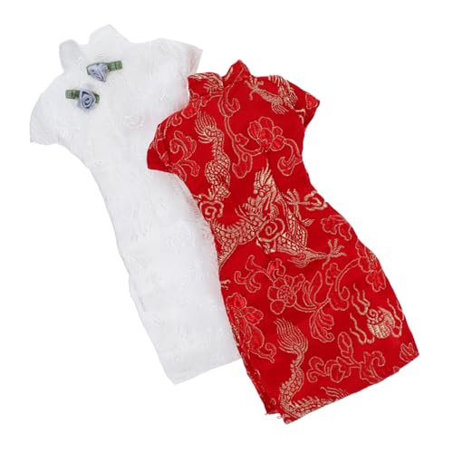 Vaguelly 2 Stück Puppe Cheongsam Kleidung Austauschbares Puppenkleid Puppen-Cheongsam Für Puppe Puppenkostüm Austauschbare Puppe Cheongsam Spielzeugpuppe Cheongsam Puppenkleid Stoff Vaguelly 2 Stück Puppe Cheongsam Kleidung Austauschbares Puppenkleid Puppen-Cheongsam Für Puppe Puppenkostüm Austauschbare Puppe Cheongsam Spielzeugpuppe Cheongsam Puppenkleid Stoff von Vaguelly
