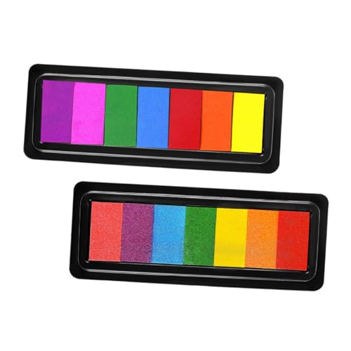 Vaguelly 2 Stück Stempelkissen für DIY Projekte Abwaschbare Fingerfarben für Malerei Scrapbooking und Stempeln Farben für Kreative Vaguelly 2 Stück Stempelkissen für DIY Projekte Abwaschbare Fingerfarben für Malerei Scrapbooking und Stempeln Farben für Kreative von Vaguelly