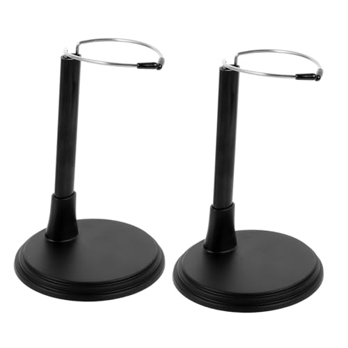Vaguelly 2 Stück Stützrahmen Für Puppen Puppenständer Anzeige Action-Figur-Halter-Basis Stand Und Puppenspielzeug Puppenregal Puppenaufbewahrungsständer Actionfigurenständer PVC Black von Vaguelly