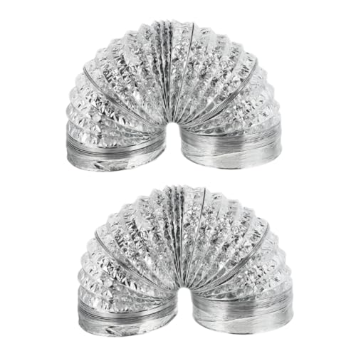 Vaguelly 2 Stück Teleskop -Auspuffrohr für Abgasschlauch flexibler Luftkanal entlüften Entlüftungsschlauch Luftschlauch Lüftungskanal biegbarer Abgaskanal Abluftkanal Aluminiumfolie Silver Vaguelly 2 Stück Teleskop -Auspuffrohr für Abgasschlauch flexibler Luftkanal entlüften Entlüftungsschlauch Luftschlauch Lüftungskanal biegbarer Abgaskanal Abluftkanal Aluminiumfolie Silver von Vaguelly