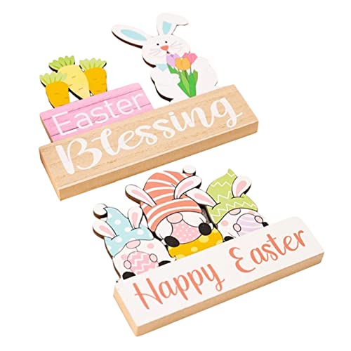 Vaguelly 2 Stück hölzerne Ornamente Miniatur Figur Karikatur Kaninchen Osterzubehör Ostern Herzstück Osterschmuck Osterhasen-Herzstück Verzierung für Ostern Holz Vaguelly 2 Stück hölzerne Ornamente Miniatur Figur Karikatur Kaninchen Osterzubehör Ostern Herzstück Osterschmuck Osterhasen-Herzstück Verzierung für Ostern Holz von Vaguelly