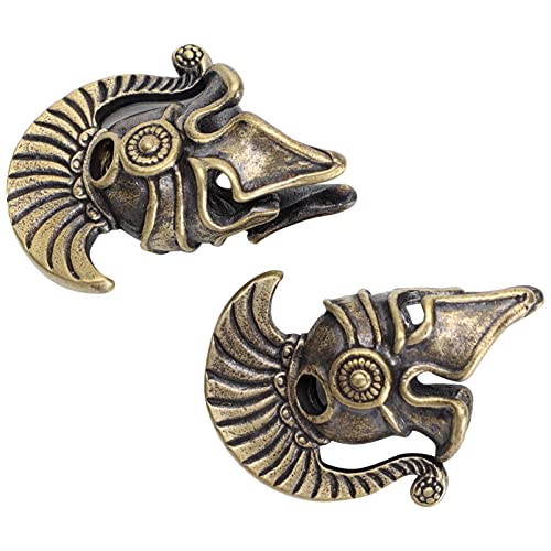 Vaguelly 2 Stücke Retro DIY Helm Anhänger aus Messing Kreative Schmuckzubehör für Armbänder Schlüsselanhänger und Bastelprojekte für Besondere Anlässe und Persönliche Designs von Vaguelly