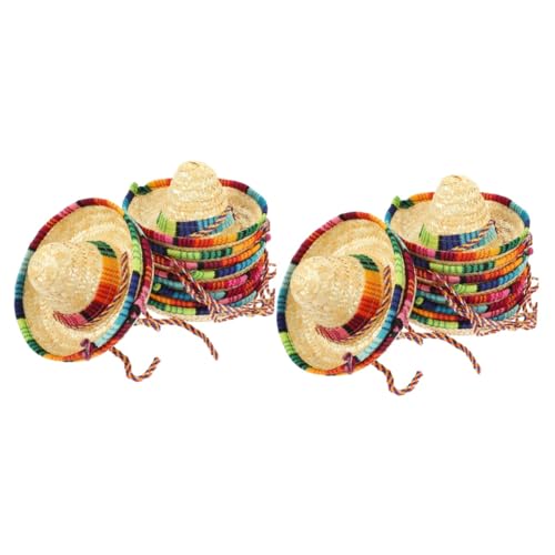 Vaguelly 20 STK Mini-Haustier mütze spaß The Pleasure Sombrero-Hüte Puppenmütze welpen zubehör dekorativer Haustierhut austauschbare Puppenhüte westlicher Stil Haustier Hut Kopfbedeckung von Vaguelly