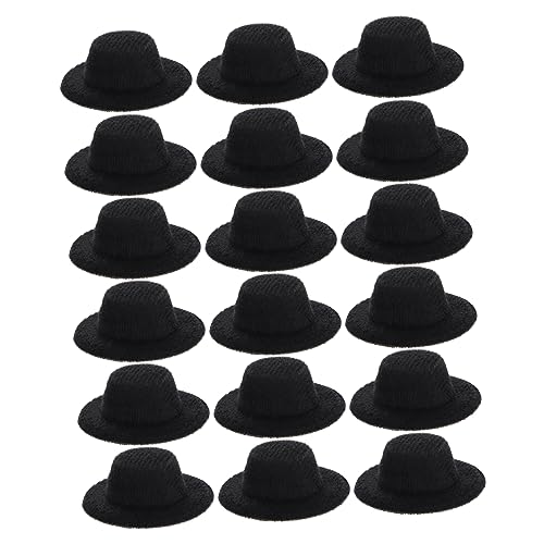 Vaguelly 20 Stück Mini-Jazzhut Puppenhüte Mini-Zylinder winzig Minihüte zum Basteln Miniatur-Filzhüte kleine Hüte für Puppen Miniatur-Puppenhut Mini-Puppenmütze Stoff Black Vaguelly 20 Stück Mini-Jazzhut Puppenhüte Mini-Zylinder winzig Minihüte zum Basteln Miniatur-Filzhüte kleine Hüte für Puppen Miniatur-Puppenhut Mini-Puppenmütze Stoff Black von Vaguelly