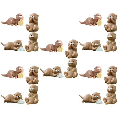 Vaguelly 20 Stück Mini Otter Figuren Für Kuchen Dekoration Und Terrarium Charmante Harz Otter Ornamente Für DIY Bastelarbeiten Und Garten Dekoration Vaguelly 20 Stück Mini Otter Figuren Für Kuchen Dekoration Und Terrarium Charmante Harz Otter Ornamente Für DIY Bastelarbeiten Und Garten Dekoration von Vaguelly