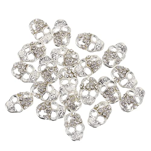 Vaguelly 20 Stück Skull Nail Studs Aufkleber mit Strass für Halloween Weihnachtsdekoration Maniküre Rhinestone Aufkleber für Nägel Handys DIY Bastelprojekte Vaguelly 20 Stück Skull Nail Studs Aufkleber mit Strass für Halloween Weihnachtsdekoration Maniküre Rhinestone Aufkleber für Nägel Handys DIY Bastelprojekte von Vaguelly