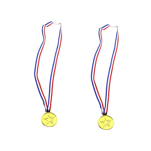Vaguelly 200 Stk Kindermedaillen Spielzeuge Wettbewerbe Medaillen Gewinner Medaillen Kinderspielzeug Kinder Goldene Medaille Sicherheitsschnalle Goldmedaille von Vaguelly
