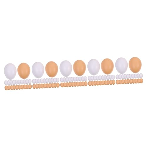 Vaguelly 200 Stk nachgeahmte Eier Lotus Teelichthalter DIY Simulation Plastikeier Geschenk Spielzeug gefälschte Ei-Requisiten Osterei-Dekore gefälschte Eier Dekorationen vorgeben schmücken von Vaguelly
