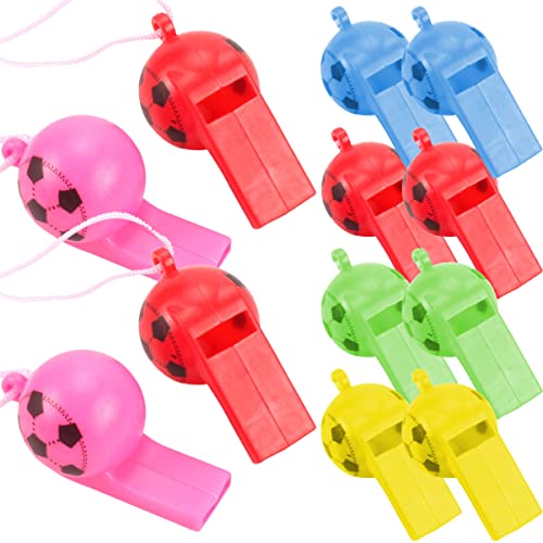 Vaguelly 200 Stück Bunte Schiedsrichterpfeifen Multifunktionale Pfeifen für Sport Training und Wettkämpfe für Trainer und Athleten Zufällige Farbe von Vaguelly