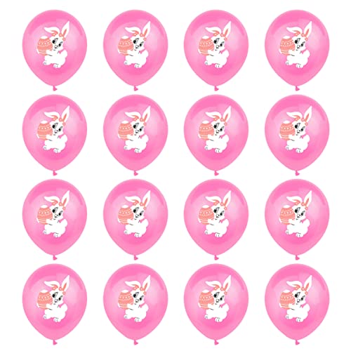 Vaguelly 20St Kaninchen-Latexballon Blase Neon Konfetti Aufblasgerät attraction wand polsterung raumdeko ostern dekorative luftballons exquisite -Latexballons Emulsion Rosa von Vaguelly