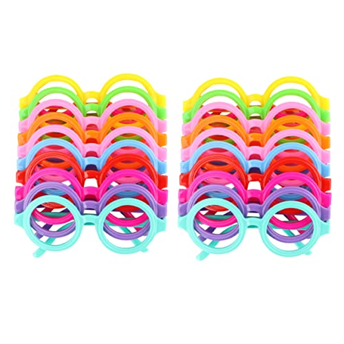 Vaguelly 20Stücke Brillenrahmen Rund Gläser Für Partys Fotorequisiten Für Kreative Kindergeburtstagsfeiern Und Festliche Anlässe Vaguelly 20Stücke Brillenrahmen Rund Gläser Für Partys Fotorequisiten Für Kreative Kindergeburtstagsfeiern Und Festliche Anlässe von Vaguelly