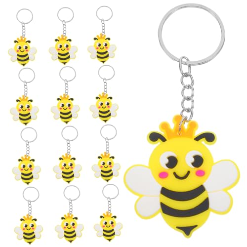 Vaguelly 24 Stück Bienen Schlüsselanhänger für Kindergeburtstag und Babyparty Süße und Schlüsselringe Partygeschenke für Mädchen und Feiern von Vaguelly
