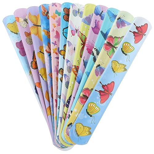 Vaguelly 24 Stück Schmetterling Schnapparmbänder Lustige Slap Bracelets für Kindergeburtstagsfeiern Party Mitgebsel Bunte Designs für Vaguelly 24 Stück Schmetterling Schnapparmbänder Lustige Slap Bracelets für Kindergeburtstagsfeiern Party Mitgebsel Bunte Designs für von Vaguelly