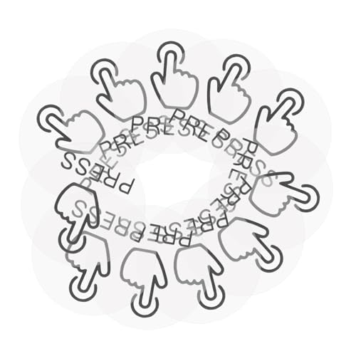 Vaguelly 24 Stück Selbstklebende PVC Türschalter Aufkleber Erinnerungssignale für Büro und Zuhause Runde Druckknopfmarkierung Durchmesser Langlebig und Vielseitig Einsetzbar von Vaguelly