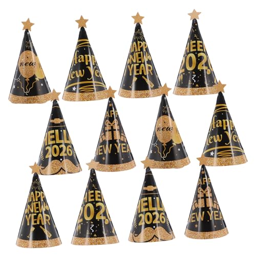 Vaguelly 24 Stück Teiliges Neujahrs Partyhüte aus Leichtem Papier Bequeme Kegelhüte für Damen und Herren Vielseitige Kopfbedeckung für Silvester Geburtstagsfeier und Foto Dekoration Vaguelly 24 Stück Teiliges Neujahrs Partyhüte aus Leichtem Papier Bequeme Kegelhüte für Damen und Herren Vielseitige Kopfbedeckung für Silvester Geburtstagsfeier und Foto Dekoration von Vaguelly