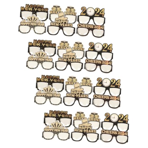 Vaguelly 24 Stück Teiliges Neujahrs-papierbrillen Schwarz-goldene Partybrille für Kindergeburtstag Fasching Karneval Fotorequisit Lustige Tanzbrille Partydeko Vaguelly 24 Stück Teiliges Neujahrs-papierbrillen Schwarz-goldene Partybrille für Kindergeburtstag Fasching Karneval Fotorequisit Lustige Tanzbrille Partydeko von Vaguelly