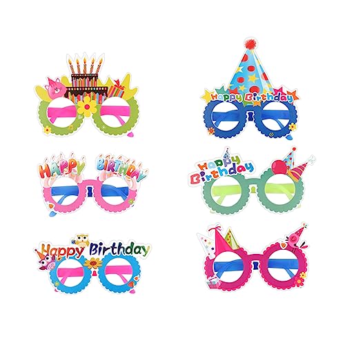 Vaguelly 24 Stück Teiliges Papier Brillen Kindergeburtstag Partydeko Bunte Cartoon Motive Wiederverwendbar Lustige Fotorequisiten für Mädchen Jungen Geburtstagsfeier Vaguelly 24 Stück Teiliges Papier Brillen Kindergeburtstag Partydeko Bunte Cartoon Motive Wiederverwendbar Lustige Fotorequisiten für Mädchen Jungen Geburtstagsfeier von Vaguelly