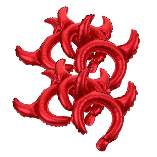 Vaguelly 25 Stück Teiliges Halloween Ballon mit Teufelshörnern und Design Große Layout Dekoration Strapazierfähige Party Luftballons für Gruselige Kostüme und Festliche Vaguelly 25 Stück Teiliges Halloween Ballon mit Teufelshörnern und Design Große Layout Dekoration Strapazierfähige Party Luftballons für Gruselige Kostüme und Festliche von Vaguelly