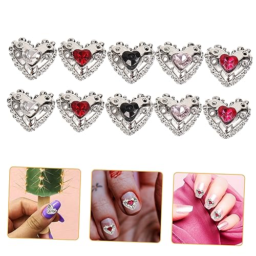 Vaguelly 25 Stück Teiliges Nail Art Charms Herzförmig Kleine Strasssteine Nageldekorationen für Maniküre Nail Art DIY Zubehör Vaguelly 25 Stück Teiliges Nail Art Charms Herzförmig Kleine Strasssteine Nageldekorationen für Maniküre Nail Art DIY Zubehör von Vaguelly