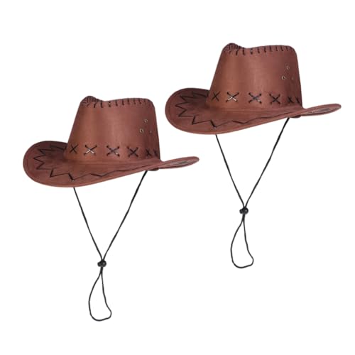 Vaguelly 2Stücke Cowboyhut Verstellbarer Western Hut für Jungen und Mädchen Kostümzubehör für Karneval Partys und Fotoshootings Vielseitig Einsetzbar Vaguelly 2Stücke Cowboyhut Verstellbarer Western Hut für Jungen und Mädchen Kostümzubehör für Karneval Partys und Fotoshootings Vielseitig Einsetzbar von Vaguelly