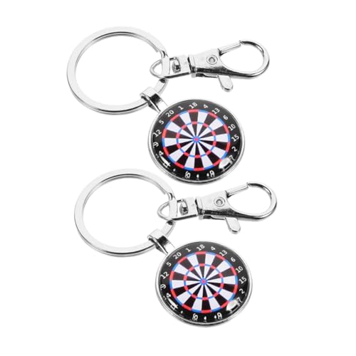 Vaguelly 2Stücke Dartscheiben Schlüsselanhänger Aus Metall Verspielte Taschenanhänger Skurrile Für Schlüssel Und Taschen Für Fans Und Sammler von Vaguelly