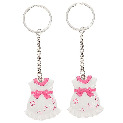 Vaguelly 2Stücke Schlüsselanhänger Kleid Und Babyparty Für Gäste Design Leicht Und Langlebig Mitgebsel Für Besondere Anlässe von Vaguelly
