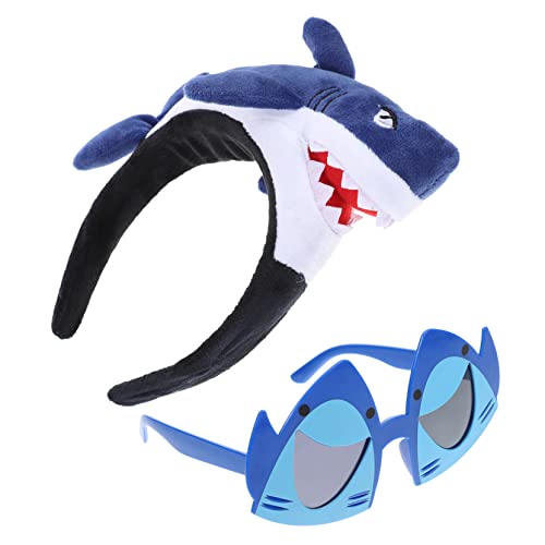 Vaguelly Hai-stirnband-set Lustiges Hai-haarband Und Brille Für Partys Hai-band Für Jungen Und Mädchen Hai-party-dekorationen Vaguelly Hai-stirnband-set Lustiges Hai-haarband Und Brille Für Partys Hai-band Für Jungen Und Mädchen Hai-party-dekorationen von Vaguelly