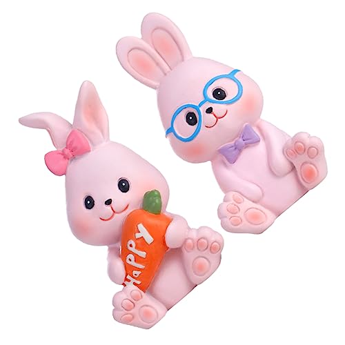 Vaguelly 2stücke Miniatur Hase Figurine Dekoration Für Kuchen Niedliche Bunny Cake Topper Resin Zubehör Für Geburtstagsfeiern Ostern Und Andere Vaguelly 2stücke Miniatur Hase Figurine Dekoration Für Kuchen Niedliche Bunny Cake Topper Resin Zubehör Für Geburtstagsfeiern Ostern Und Andere von Vaguelly