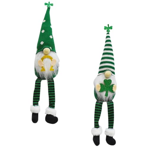 Vaguelly 2stücke Patrick's Day GNOME Doll Dekoration GNOME Figuren Für Festtagsdekoration Geschenkdolls Für Zuhause Und Tischdekoration Für Irischen Feiertag von Vaguelly