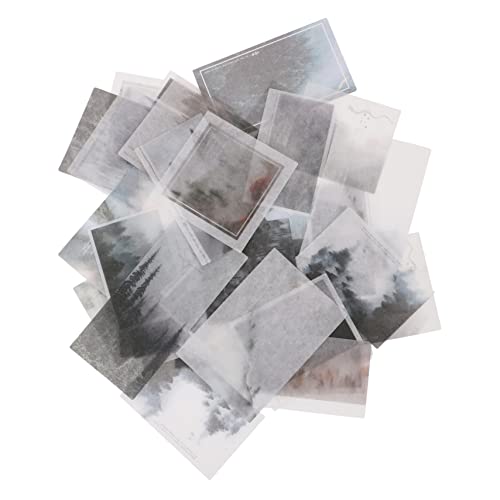 Vaguelly 2taschen Scrapbooking Aufkleber Dekorative Fog Sticker Für Handbücher Und Alben Mit Vintage Design Für Kreative Bastelprojekte von Vaguelly