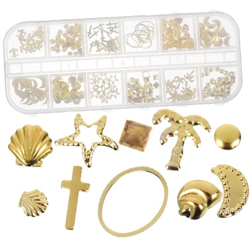 Vaguelly 3 Box Boxen Dekorative Legierungs Nagelkunst Zubehör mit Multifunktionale DIY Nageldeko für Maniküre Kreative Designs für Persönliche oder Professionelle Anwendungen von Vaguelly