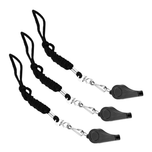 Vaguelly 3 STÜCKE Schiedsrichterpfeifen mit Lanyard Laute Notfallpfeifen aus Robustem Kunststoff für Sport Training und Outdoor Einsätze für Schiedsrichter Trainer und Notfallsituationen von Vaguelly
