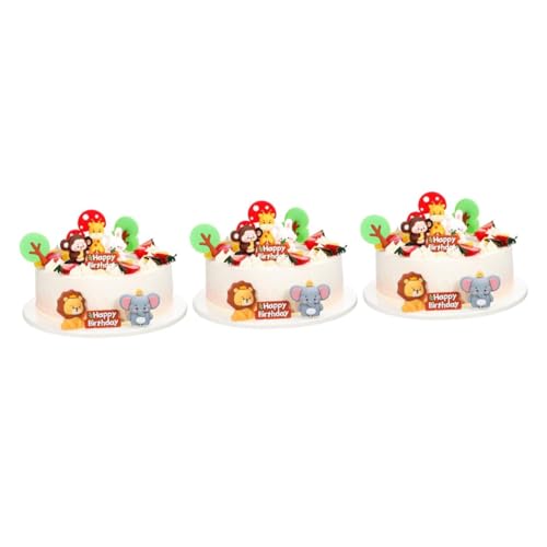 Vaguelly 3 Sätze Kuchendekoration mit weichem Kleber geburtstagskuchen deko kuchen dekoration Löwen-Cupcake-Topper Kuchendeckel für Babys Dschungel-Geburtstagsfeierdekorationen Tierfiguren Vaguelly 3 Sätze Kuchendekoration mit weichem Kleber geburtstagskuchen deko kuchen dekoration Löwen-Cupcake-Topper Kuchendeckel für Babys Dschungel-Geburtstagsfeierdekorationen Tierfiguren von Vaguelly