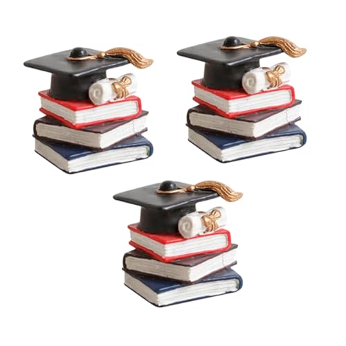 Vaguelly 3 Stück Doktorhutbuch Dessertringe Dekoration Dessert-picks Dekorative Cupcake-topper Grad Kuchendekore Abschluss-picks Abschlusskappe Für Kuchen Abschlusskuchendekor Shuzhi von Vaguelly