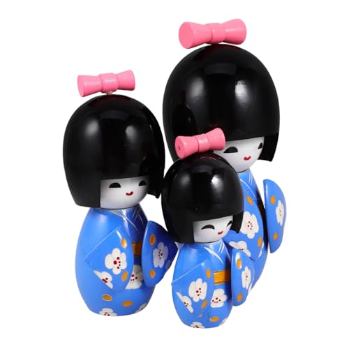 Vaguelly 3 Stück Kimono Puppen Ornamente Tisch Kimono Figur Kimono Puppe Schmuck Schreibtisch Kimono Ornament Japan Kimono Ornamente Schreibtisch Ornament Kimonos Entzückende von Vaguelly