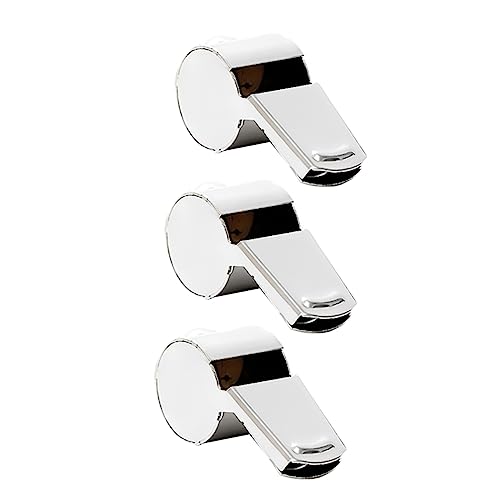 Vaguelly 3 Stück Metallpfeifen für Outdoor Aktivitäten Tragbare Schiedsrichterpfeifen mit Lanyard für Wettkämpfe Notfälle und Schulveranstaltungen Vaguelly 3 Stück Metallpfeifen für Outdoor Aktivitäten Tragbare Schiedsrichterpfeifen mit Lanyard für Wettkämpfe Notfälle und Schulveranstaltungen von Vaguelly