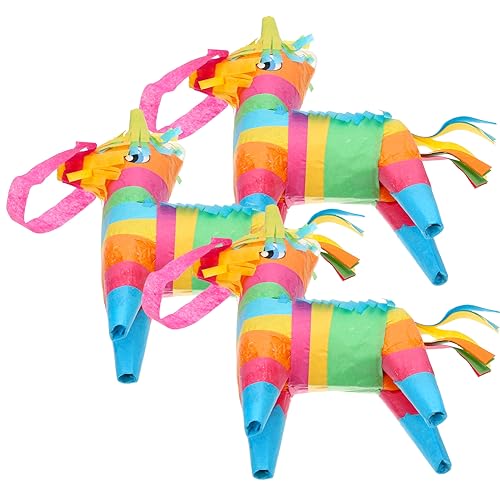 Vaguelly 3 Stück Mini Pinata Mexikanische Partydekoration für Cinco De Mayo Kindergeburtstag und Fiesta Einfach zu Befüllen mit Süßigkeiten von Vaguelly