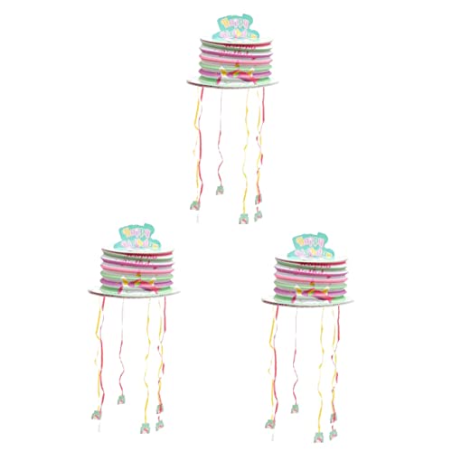 Vaguelly 3 Stück Schnur Einhorn-Piñata Armband mit bösem Blick für Männer Papierlaternen-Piñata Kinderspielzeug halloween party Spielzeuge Mädchenspielzeug Geburtstagsparty-Zubehör Baseball von Vaguelly