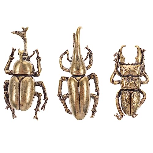 Vaguelly 3 Stück -Teehaustier Schreibtisch Figur Käferdekorationen Mini -Ornament Tischdeko Messingkäfer Messingdekor Vintage Käferstatue Statuen aus Messing Golden Vaguelly 3 Stück -Teehaustier Schreibtisch Figur Käferdekorationen Mini -Ornament Tischdeko Messingkäfer Messingdekor Vintage Käferstatue Statuen aus Messing Golden von Vaguelly
