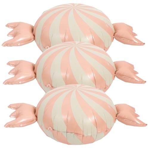 Vaguelly 3 Stück Teiliges Süßigkeiten Luftballons Aluminium Folienballons für Shower und Geburtstagsfeiern Langlebig und Sicher Deko für Feiern und Anlässe von Vaguelly