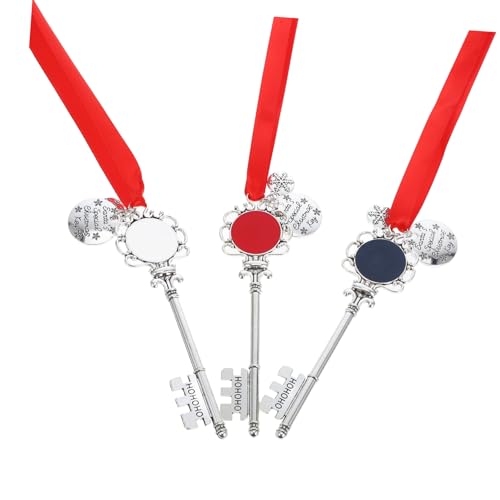 Vaguelly 3 Stück Teiliges Weihnachtsanhänger aus Langlebiger Legierung Kompakt und Tragbar mit Weihnachtsbaum Design als Schlüsselanhänger und Dekorativer Anhänger für Taschen Rucksäcke und von Vaguelly